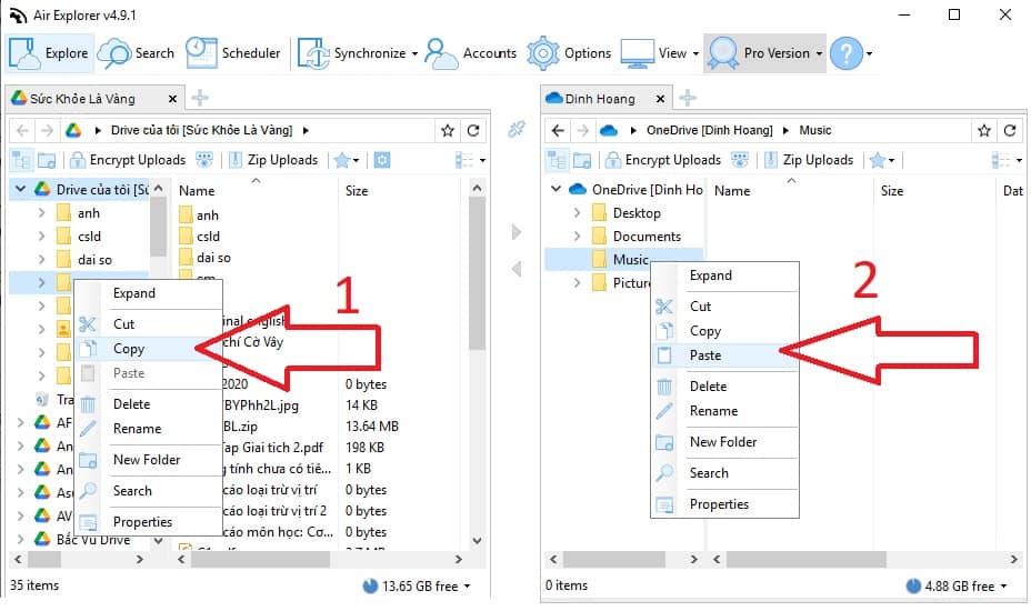 Cach Chuyen Du Lieu Tu Google Drive Sang One Drive 17